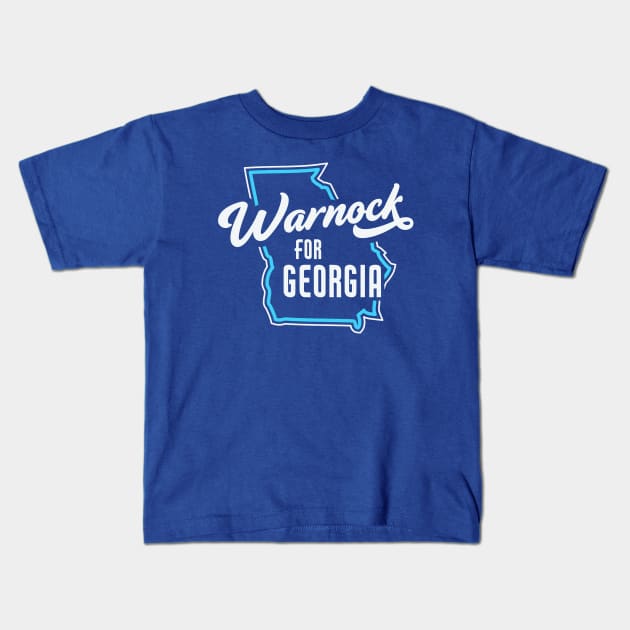 Vintage Warnock for Georgia Senate // Warnock for Senate Kids T-Shirt by SLAG_Creative